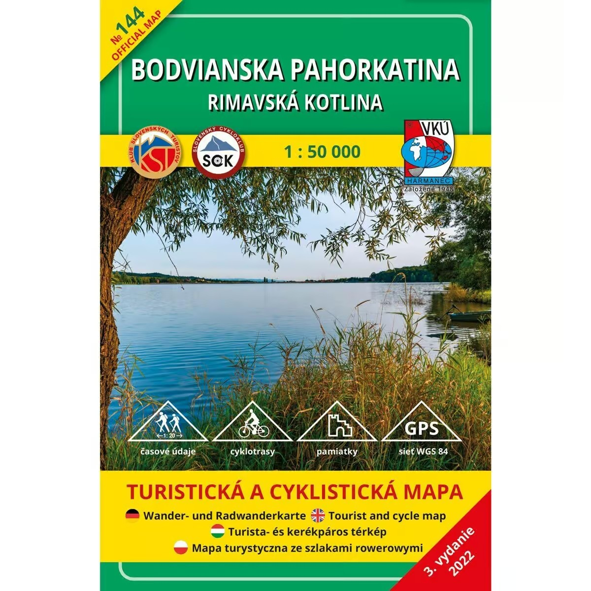 Bodvianska pahorkatina - Rimavská kotlina 1:50 000 térkép