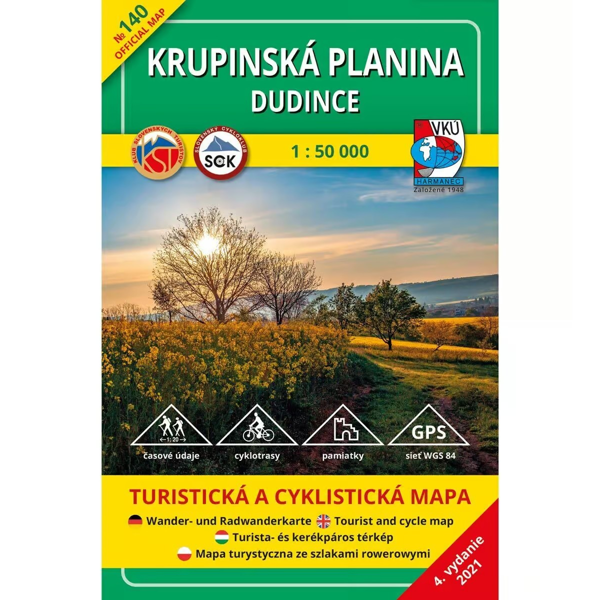 Krupinská planina - Dudince 1:50 000