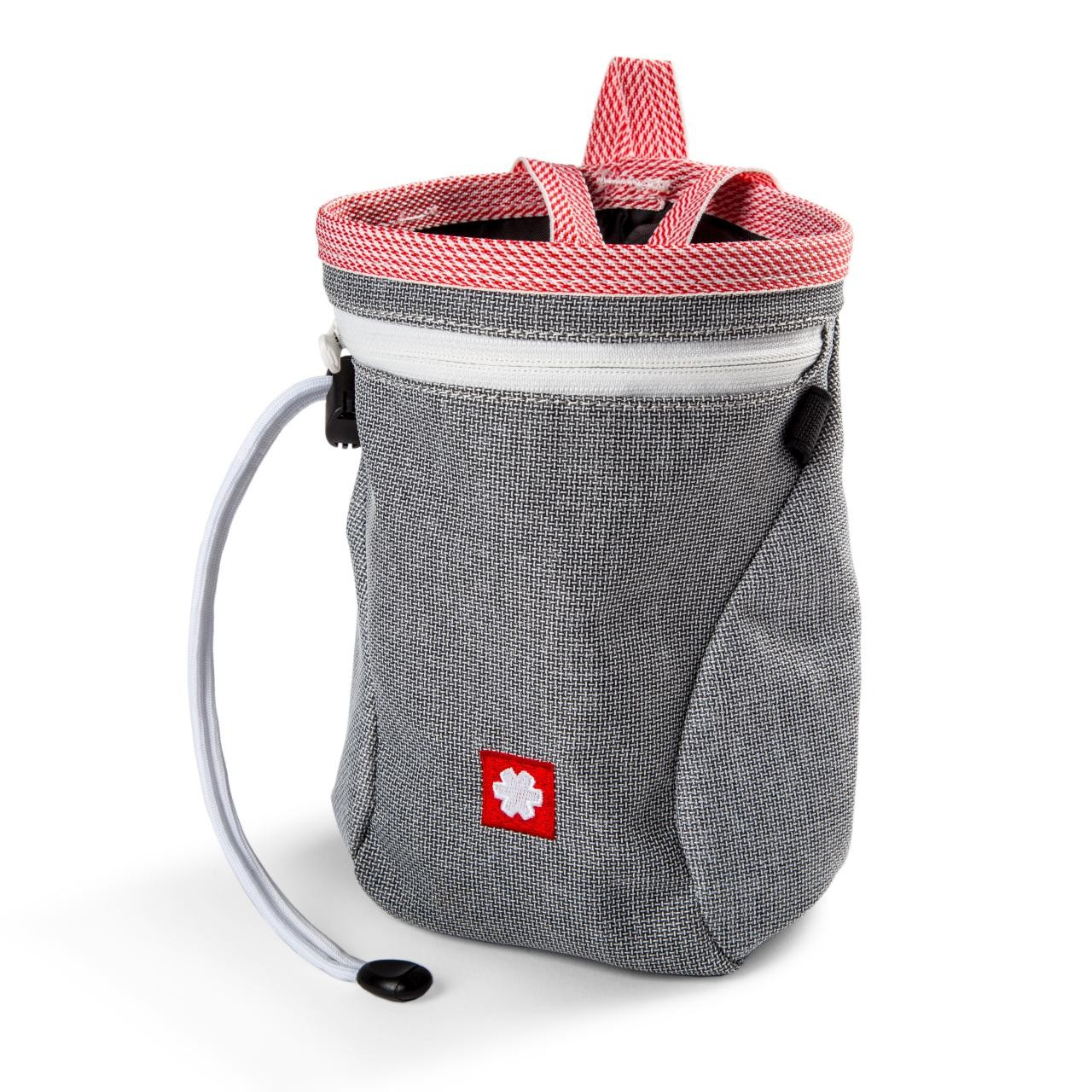 OCÚN Dusty ECO + belt chalkbag gray/red magnéziazsák