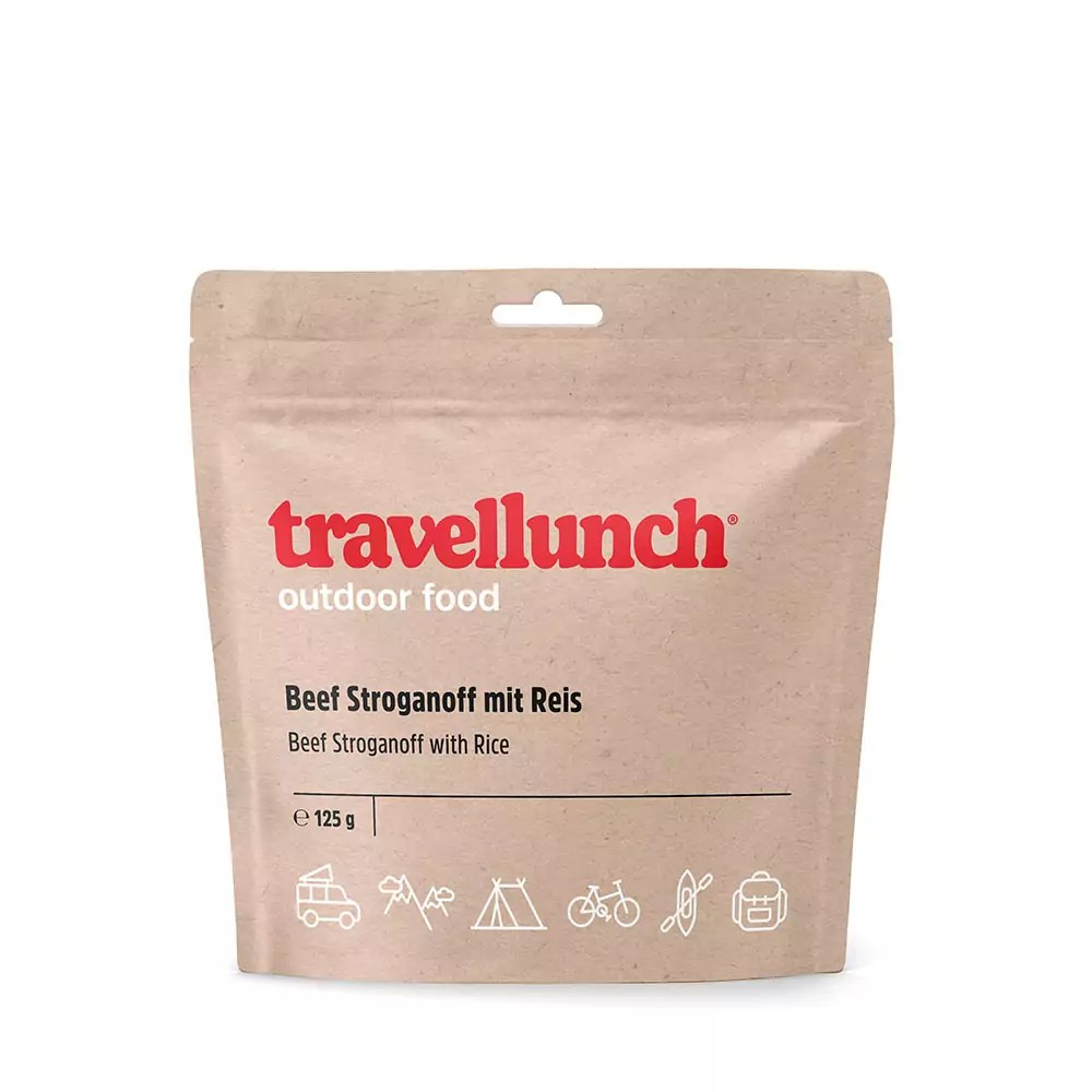 TRAVELLUNCH Beef stroganoff with rice 125g étel